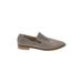 Dolce Vita Flats: Slip-on Stacked Heel Work Gray Print Shoes - Women's Size 7 - Almond Toe