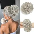 chignon en désordre morceau de cheveux ondulés chignon bouclés synthétique faux cheveux chignon extensions chignon en désordre chouchou chignon frisé morceau de cheveux pour les femmes