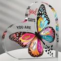 cadeaux chrétiens pour les femmes foi cadeaux inspirants acrylique décor de bureau religieux cadeau de verset de la bible cadeaux d'écriture papillon cadeaux de motivation cadeaux d'halloween art
