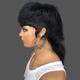 Modèle longueur pleine machine faite perruque avec frange indien vierge perruques de cheveux humains pour les femmes noires queue d'aronde droite remy