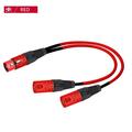 XLR Y-Splitter Cable 3Pin XLR Female to Dual 2 Male Color Y Cord Balanced Microphone Adaptor Patch Cable 0.3M-5M Red 0.5m