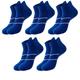 Homme Paquet de 5 Paquets multiples Chaussettes Chaussette Chaussettes courtes Chaussettes de Course Chaussettes décontractées Noir Blanche Couleur Bloc de couleur Sport Loisir Casual du quotidien