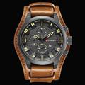Montres pour Hommes CURREN Marque de Luxe Mode Casual Montre à Quartz Étanche Bracelet en Cuir Relogio Masculino
