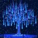 Rain Drop Lights Aukora LED Meteor Shower Lights Xmas Lights outdoor 12 inch 8 Tubes Icicle Snow Falling Lights for Xmas Hallow