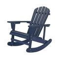 JUL HOME SW2008NV Solid Wood Adirondack Rocking Chair