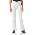 Replay Damen Jeans Schlaghose Newluz Flare Comfort-Fit mit Power Stretch, Weiß (Natural White 100), W27 x L30