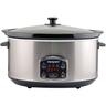 BC.510 Slow cooker,Pentola digitale per la cottura lenta,4,5 Litri,Acciaio, 3 impostazioni di