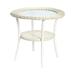 Brylanehome Roma All-Weather Wicker Side Table White