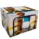 ECZJNT hand painted color picture old Storage Bag Clear Window Storage Bins Boxes Large Capacity Foldable Stackable Organizer With Steel Metal Frame For Bedding Clothes Closets Bedrooms