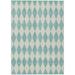 Addison Rugs Chantille ACN578 Teal 10 x 14 Indoor Outdoor Area Rug Easy Clean Machine Washable Non Shedding Bedroom Living Room Dining Room Kitchen Patio Rug