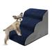 Danolapsi Dog Stairs Ramp 3 Tiers High Density Foam Pet Steps With Removable CoverSturdy Balanced Portable Pet Stairs For Older Dogs Pet With Joint Pain Cats Sofa Bed Ladder