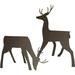 Reindeer Silhouette Kit Winter And Holiday Decoration Made Of Cardboard 2 Different Sized Reindeers