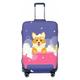 Balery Dog Washes In A Pink Bath Luggage Cover Protector Scratch And Dirt Resistant Fits 18-32 Inch Luggage - Small