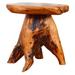 Bomrokson Tree Stump Side Table Natural Edge Cedar Real Wood End Table Small Wooden Mushroom Stool Indoor/Outdoor