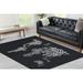 Black And White Rugs Office Rug Floor Rugs Salon Rug Machine Washable Rug Map Rugs Black Rugs Rug Indoor Rug Home Decor Large Rug 2.6 x6.5 - 80x200 cm