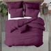 Kotton Culture Plum Custom Size Duvet Cover 100% Egyptian Cotton 3 Piece with Zipper & Corner Ties 600 Thread Count Soft Sateen Weave Breathable Organically Sourced All Season Comforter Cover