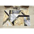 Gray And Yellow Marble Rugs Luxury Marble Rugs Geometric Shape Rug Accent Rug Hallway Rug Office Rug Modern Soft Rugs Front Door Rug 5.9 x9.2 - 180x280 cm