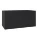 LeisureMod Bloom Fiberstone and MGO Clay Planter Mid-Century Modern Rectangular Planter for Indoor and Outdoor Use (Black 16 )