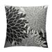 ARISTURING Black Grey Gray Pillow Covers Dahlia Modern Geometry Flower Decorative Throw Pillows Outdoor Summer Floral Farmhouse Pillowcases Cushion Case Decor for Home Sofa Couch Bed