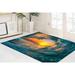 Seascape Rug Landscape Rugs Small Rug Wave Rugs Stair Rug Office Decor Rugs Surfer Wave Landscape Rugs Pattern Rug 5.2 x7.5 - 160x230 cm