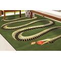 Green Rugs Soft Rug Office Decor Rug Snake Pattern Rug Hallway Rugs Animal Rug Luxury Rug Animal Rug Step Rug Accent Rug Home Decor 3.3 x9.2 - 100x280 cm