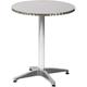 Round Aluminum Table 23.5 Patio Porch Table Outdoor All Weather Lightweight Table Indoor Living Room Bedroom Side Table