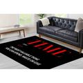 Time Definition Rugs Time Rugs Black and Red Rugs Motivation Rug Personalized Rug Printed Rug Hallway Rug Gift Rug Salon Rug 2.6 x6.5 - 80x200 cm