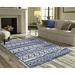 RUNFAYBIU Motif Design Indoor/Outdoor Area Rugs 5 3 x 7 6 \u2013 Bohemian Beverly Collection - Easy Clean Pet Friendly High Traffic Carpet - Patio Deck Lawn Ga