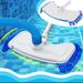 KANY Pool Cleaner Swimming Pool White Suction Head Reinforced Suction Head with Side Brush Manual Suction Swimming Pool Accessories Blue