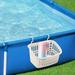 CELNNCOE Pool Side Storage Basket Set Pool Cup Holder Above Ground Pool Accessories Pool Toy Basket Pool Storage Bins For Most Frame Pools Swimming Pool Accessories Swimming Pool
