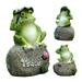 3pcs Resin Frog Figurines Vivid Statue for Easter Home Decorations Outdoor Indoor Garden Fairy Decor Art for Patio Yard Lawn