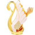 Fork Holder and with Storage Swan Ice Cream Mini Decorative Base Salad Gold Silver Zinc Alloy