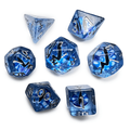 Blue Demon Eyeball Dice Cat Eye Frost D&D Dungeons Dragons DnD RPG Polyhedral