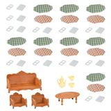 47 Pcs Simulated Furniture Toys for Toddlers Playhouse Dollhouse Models Kids Girl Child