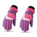 SIEYIO 9-15Y Kids Ski Gloves Waterproof Gloves Winter Cycling Gloves Snowboarding Mittens Hiking Gloves Teens Gloves