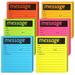 Skycase Sticky Notes 6 Pads Colored Lined Sticky Notes 4x5 inch Phone Message Pad Sticky Note Pads Self Sticky Notes with Line Colorful Post Memos for Office School and Home 50 Sheets*6 Pack