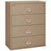 FireKing Taupe Fire Resistant File Cabinet - 4 Drawer Lateral 44 wide