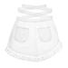 BESTONZON Cotton Waist Apron Lace Short Women Apron Pockets Half-length Chef Apron for Maid Waitress Servant