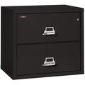 FireKing Black Fire Resistant File Cabinet - 2 Drawer Lateral 31 wide
