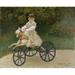 Jean Monet on his Hobby Horse by Claude Monet Poster Print - Claude Monet (29 x 24)