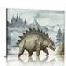 Nawypu Dinosaur Wall Art Posters Dinosaur Bathroom Decor Dinosaur Birthday Party Supplies Dinosaur Party Decorations Dinosaur Birthday Decorations Poster Canvas Prints 20x16in Framed