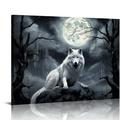 Nawypu Wolf Poster - Wolf Wall Art - Wolf Pictures - Wolf Paintings - Wolf Canvas - Wolf Wall Decor - Wolf Prints - Cool Wolf Posters - Wolf Room Decor - Animal Posters