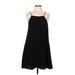 Lush Cocktail Dress - Mini Square Sleeveless: Black Print Dresses - Women's Size Medium