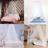 Soft White Hanging Bed Canopy Elegant Lace Hideaway Tent For For Full Queen King Size Bedding And Kids Rooms. Nursery Decoration Mosquito Net Slightly Sheer Drapes For Child Play Or Reading Nook