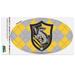 Harry Potter Hufflepuff Plaid Sigil Automotive Car Refrigerator Locker Vinyl Euro Oval Magnet