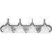 RUNFAYBIU 1164MN-118 Mindy Faux White Alabaster Glass Bath Vanity Wall Mount 4-Light 400 Total Watts 8 H x 30 W Matte Nickel