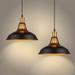 Pendant Lights Industrial Pendant Light Kitchen Pendant Light Farmhouse Pendant Light Pendant Lights Kitchen Island Black Pendant Light Black and Gold Pendant Light Pendant Lighting 2 Pack