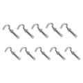 10Pcs Expansion Hook 304 Stainless Steel Open Cup Bolts for Wall Concrete Brick Cement Industrial Fasteners Silver M6-12(M6)