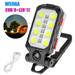 COB LED Work Light Magnetic USB Rechargeable Camp Lamp Flashlight with Hook