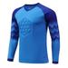 iiniim Kids Padded Football Goalkeeper Shirts Soccer Jersey Goalie Athletic T-Shirt Sports Top Activewear Blue 7-8